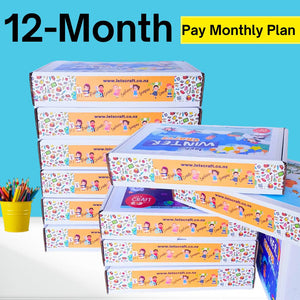 12-month-pay-monthly-plan-for-kids-monthly-craft-kit-subscription-Lets-craft-NZ