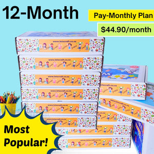 Best selling Kids Craft Kit Subscription Plan New Zealand - 12 -month plan