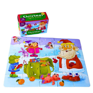 Shop-Christmas-theme-big-puzzle-for-kids-by_Let's-craft-NZ